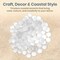 Nautical Crush Trading; Flat Marbles Vase Filler 0.68 Lb 70 pcs Frosted White Glass Pebble Vase Clear Glass Stones for Vases Flat Glass Marble for Craft and Home Décor; Category:Gems & Rocks; Image:7